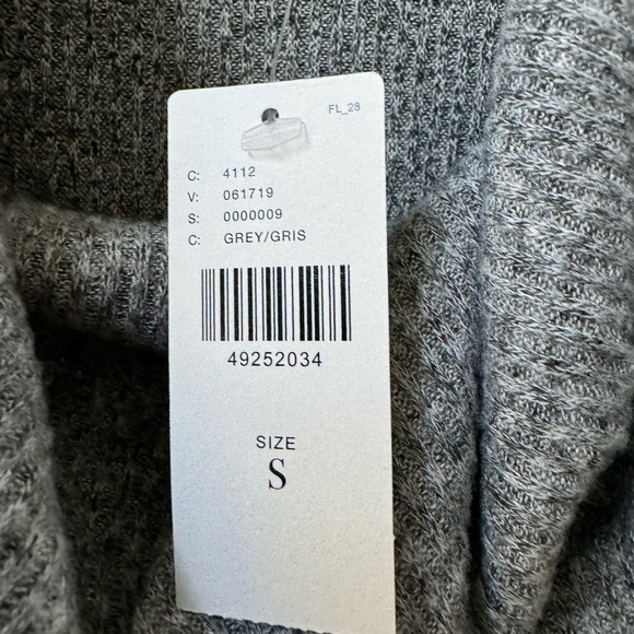 NWT Anthropologie Maeve Malone Brushed Cowl Neck Top Grey Shirt Pullover - Picture 6 of 6